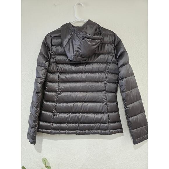 Andrew Marc Packable Lightweight Down Puffer Jacket Hooded XS Gray Women’s - Picture 3 of 7